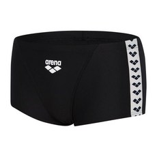 백화점상품 아레나 남성수영복 팀아레나 선수 숏사각 블랙 튼튼한 트레이닝수영복