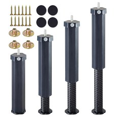 림티엔 조절 가능한 침대 프레임 지지 다리 프레임 센터 슬랫 지지 다리 내구성이 뛰어난 플라스틱 발 킹 침대 소파 테이블 가구 캐비닛 교체 부품 4 7 5-12인치, 4.7-7.0inches