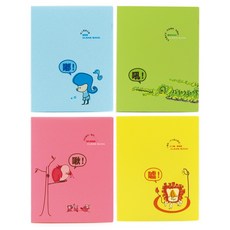 可愛卡通透明文件夾，多色可選，學生辦公文件收納整理好幫手, 隨機, 1個