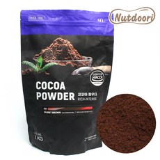 넛두리 무가당 100% 코코아가루 더치 코코아파우더 분말, 러셋브라운, 1kg, 1개