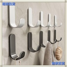 貝凱 強力粘膠掛鈎 免打孔承重門後廚房浴室掛鈎, 1個, 特厚實心碳鋼【5個裝】槍灰色