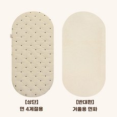 애완동물 유모차 모서리 보호대 탈부착 및 세척 가능한 매트, C. 에어버기L 폴카도트 양면 탈착식 이너패드 3469