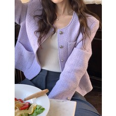 SAHINER 여성 캐주얼재킷 기본핏 트위드자켓 BWT02