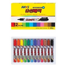 아모스 유성매직 12색 swg+68108eb