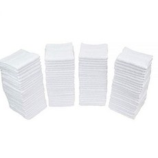 Simpli-Magic 79171 테리 타월 클리닝 천 50개 팩 표준 화이트 30.5cm x 30.5cm(12x12인치)
