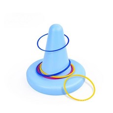 2in1 링던지기 가능한 밸런스 의자 에우셉, 모노포드 스카이블루 + 5개의 페룰, 1개