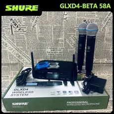 슈어 GLXD4 베타 58a 전문가용 UHF 무선 마이크 다이나믹 핸디 스피치 방송용 무대 파티 노래 트럼펫용, [06] GLXD4-BETA58A AU