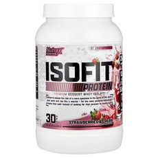 Nutrex Research Isofit 딸기 크림 2.16 lbs (978g), 978g, 1개
