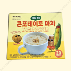 노브랜드 가벼운한끼 콘포테이토마차 500g 2개, 25g, 20개입