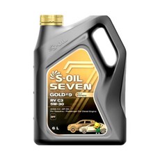 에스오일 세븐골드 #9 RV C3 5W30 6리터, 에스오일 세븐골드 RV C3 5W30 6L, 1개, 6L, 5W-30
