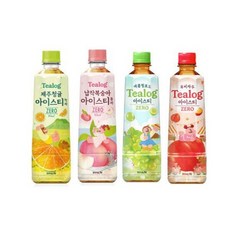 아트박스/마전동상회 티로그 아이스티 제로 복숭아 청귤 자두 500ml 24개