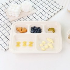 네스틱 가정용식판 유아식 베이직플레이트 유아식판 이유식 아기식기 트레이, 옐로우