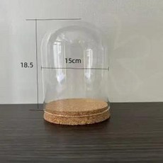 드라이플라워 보관함 유리돔 인테리어 전시용 액자형 깊은, 15x18.5 기둥형 10송이