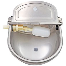 자동 가축 대형견 소 돼지 말 양 닭 급수기 농장 물 급수 대야 그릇 물통 급수통 스테인리스 급수대 디스펜서통, 1개