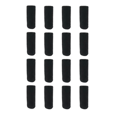 케이트가든 의자 발 커버 소음 방지 바닥 보호 잔골지 롱, 16개, 블랙