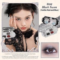 플라워노즈 화장품 아이섀도우 스완 발레 시리즈 팔레트 섬세한 매트 글로우 쉬머 6컬러