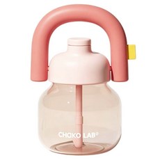 차코랩 휴대용 스토로 투명 텀블러 1150ml, 핑크, 1개