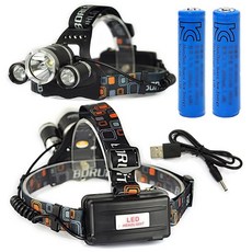 배터리포함 3000 루멘 LED 충전식 헤드랜턴 조명 렌턴 agssfg560eat
