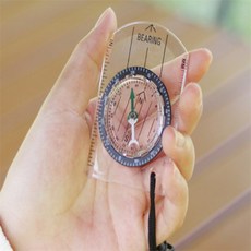 운아사랑 휴대용 나침반 눈금자 나침반