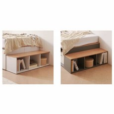 감성 나무 무늬 높은 수납 침대 프레임 SS 슈퍼싱글 고급 아이 혼수 튼튼한, 화이트