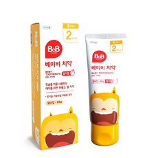 비앤비 베이비 무불소 치약 겔형 딸기맛, 60g, 1개