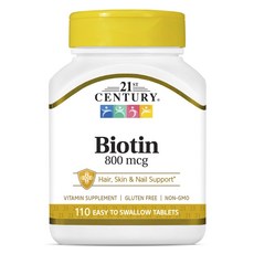 21St Century 生物素錠 800mcg, 1個, 110顆