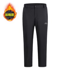 加厚衝鋒褲 男款冬季刷絨刷毛登山褲 戶外速乾褲 防潑水衝鋒褲休閒長褲 多口袋保暖工作長褲 棉褲 保暖褲 發熱褲