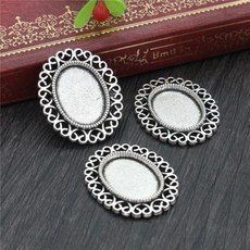 내부 크기 색 스타일 카메오 카보 숑 자료 설정 매력 펜던트 목걸이 결과, 1개, 15. D4-33