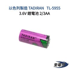TADIRAN TL-5955 3.6V 鋰電池 2/3AA 以色列製造, 1個