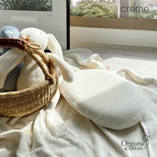 국내백화점 리틀아카이브 낮잠이불 크레므앙팡 릴라 베이비 오가닉 사계절 매쉬 베개 BB(23X31) 어린이집 (BK파우치증정), 옐로우