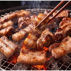 [올리브푸드] 양평참숯 삼겹구이 완조리 캠핑 렌지3분완성 (냉동) 200g 2개