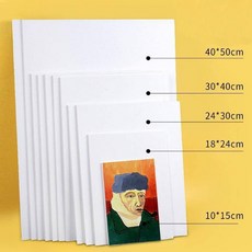 아크릴 유화보드 판넬 캔버스 무지 사각 12종 (택1), 2.10cmx15cm