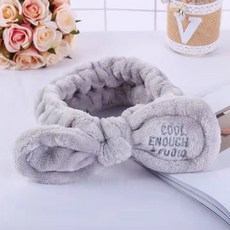 나나리빙 귀염보들 남여공용 세안 헤어밴드, 1개, 그레이