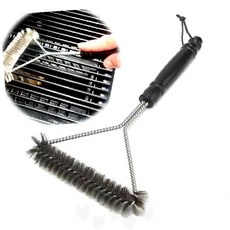 야외 석쇠 세척 도구 캠핑용 그릴 청소 브러시 불판 기름때 제거 철망 닦는 주방, 1개
