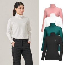 [사은품증정] 빌트모아 여성 골프웨어 양면 기모 플리스 터틀넥 긴팔 티셔츠 532922