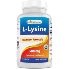 베스트네츄럴스 L-라이신 500mg 타블렛