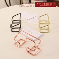 다데이 메탈 명함꽂이 명함수납함, 1개, 골드