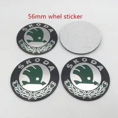 4pcs 3D 56mm 자동차 엠블럼 휠 허브 센터 캡 배지 커버 스티커 데칼 스타일링 액세서리, 05 4pcs 56mm green