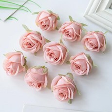 장미 머리 실크 인공 꽃 가정 꽃병 웨딩 공예 용품 장식 DIY 크리스마스 화환 액세서리 꽃 벽, 2)색상 4