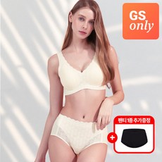 앤왁스 꿈의브라 팬티 앤틱 레이스 런닝형 1세트팬티 여성 심리스 브라 185201