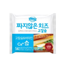 덴마크 짜지않은치즈 고칼슘&비타민 252g(18gx14매), 252g, 1개