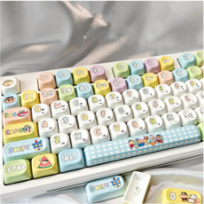 귀여운 기계식 키보드 키캡 한글 영문 각인 PBT 염료승화캐릭터 키캡, 짱구, 1개