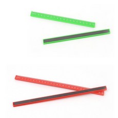 [에썸] 2P 컬러 자석자 19CM 29CM 19CM 자석수평자