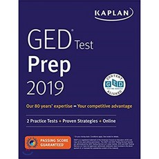 GED Test Prep 2019: 2 Practice Tests + Proven Strategies Paperback, Kaplan Publishing