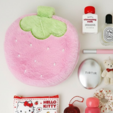 대용량 귀여운 딸기 화장품 파우치 필통