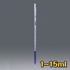 학교 과학 실험도구 유리 눈금 메스피펫 1-15ml 초등 실험실 초등학교, 1개, 메스 피펫 5ml