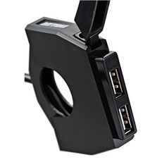 Gear Base 吉兒基地 DAYTONA USB 薄型 雙孔 通用型 機車充電座 把手型車充 現貨, 充電座