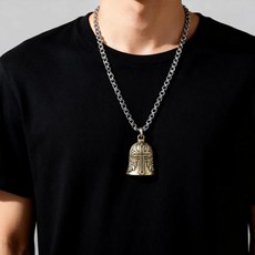 황동 작은 빈티지 걸이형 장식 귀여운 앤티크 홈 자동차 레스토랑 문 차량용, 1개, 기본