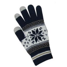 두꺼운장갑 핸드폰터치가능 기모안감 니트 방한장갑 스키장갑, 와인