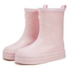 Gudetu 여성 미끄럼 방지 미디엄 레인부츠